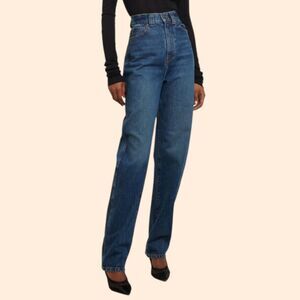 Khaite Albi High Rise Straight Jeans